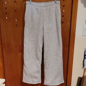 Gray Fur Lined Sweatpants
